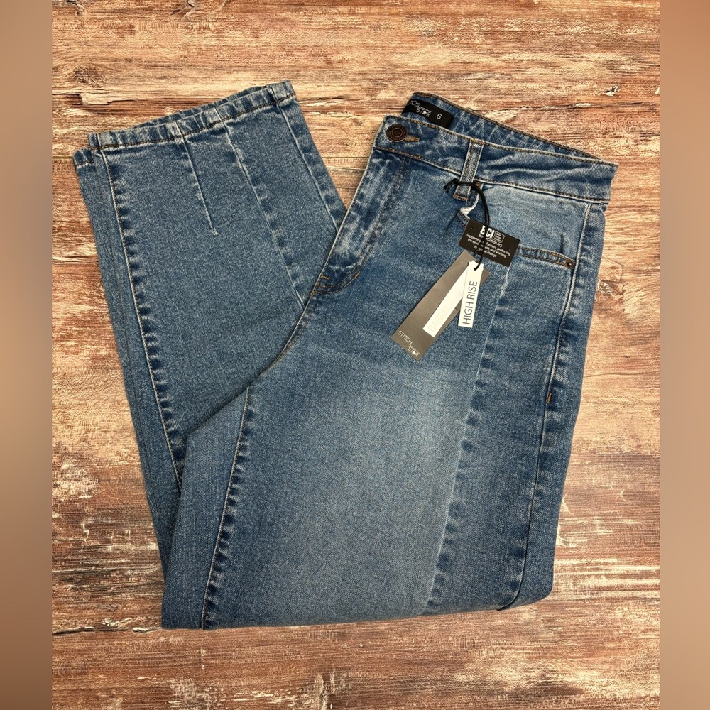 Stitch Star | NWT High Rise Barrel Denim Jeans Pants Medium Wash 6, Waist 30